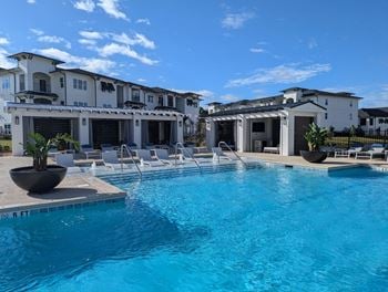 Pool side cabanas